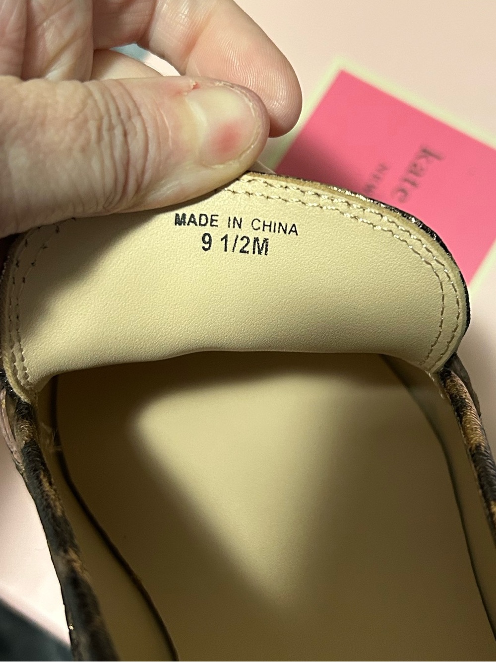 kate spade Metallic Leopard Print Loafers - Gold and Black - Picture 4 of 7